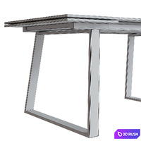 Table Rovena 160 3D Model Corona