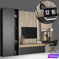 Furniture composition 79 3D Model Vray