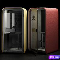 Martela podbooth 3D Model Corona