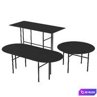 Snaregade table 3D Model Corona