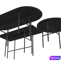 Snaregade table 3D Model Corona
