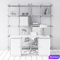 Delightfull Essential Home Luxxu Office collection 3D Model Corona