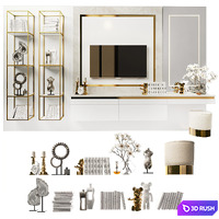 Dressing table and TV stand_8 3D Model Vray