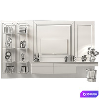 Dressing table and TV stand_8 3D Model Vray