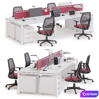 Office workspace LAS 5TH ELEMENT (v3) 3D Model Corona