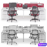 Office workspace LAS 5TH ELEMENT (v3) 3D Model Corona