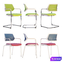 Steelcase - Office Chair Qivi Set1 3D Model Vray, Corona