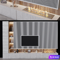 TV Set 94 3D Model Vray, Corona