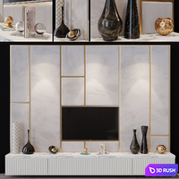 TV Set 97 3D Model Vray, Corona