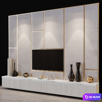 TV Set 97 3D Model Vray, Corona