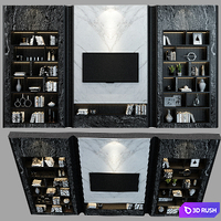 TV shelf 17 3D Model Vray