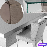 Visionnaire Cabiria chair Marty table 3D Model Corona
