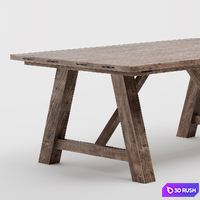 Castle dining table 3D Model Corona