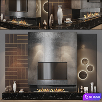 TV Set 105 3D Model Vray, Corona