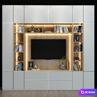 TV shelf 65 3D Model Vray