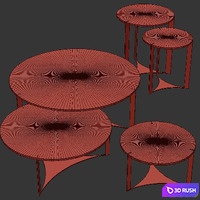 Tables FENDY Tolomeo 3D Model Corona