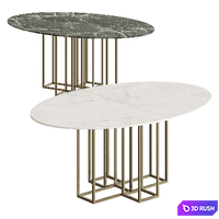 NV Gallery Valiano Dining Table 3D Model Vray, Corona