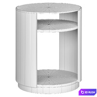 Fusion Drum Table Caracole 3D Model Vray, Corona