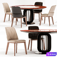 Cattelan Italia Belinda Chair 3D Model Corona