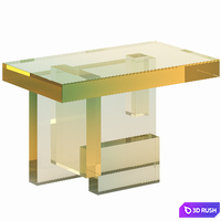 Coffee table Crystal Series 04 3D Model Vray, Corona
