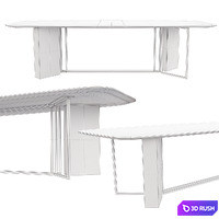 Plinto meridiani table 3D Model Corona