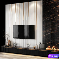 Tv Set 3 3D Model Vray, Corona