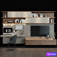 TV shelf 097 3D Model Vray
