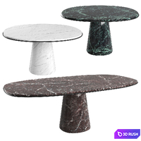 Table Meridiani OWEN 210/140 by Andrea Parisio 3D Model Corona