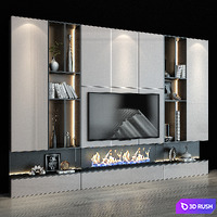TV Shelf 0124 3D Model Vray