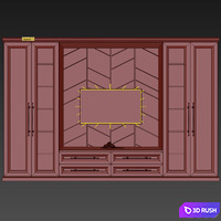 Wardrobe in the room 3D Model Corona