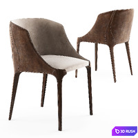 Table and chair GREENWICH GOLDIE 3D Model Vray