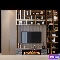 TV Set 125 3D Model Vray, Corona
