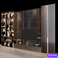 TV Set 127 3D Model Vray, Corona