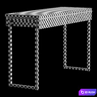 IKEA Besta Burs Desk 3D Model Vray, Corona