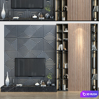 TV shelf 151 3D Model Vray