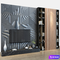 TV shelf 151 3D Model Vray