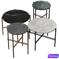 Gubi TS Coffee &amp; Side Tables 3D Model Vray, Corona