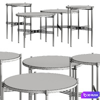 Gubi TS Coffee &amp; Side Tables 3D Model Vray, Corona