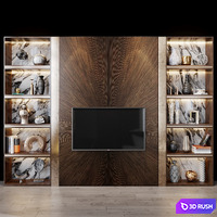 TV Set 134 3D Model Vray, Corona
