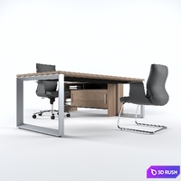 Executive Table Codutti Avito V1 3D Model Vray