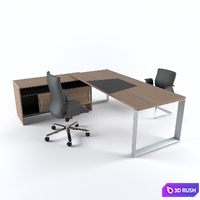 Executive Table Codutti Avito V1 3D Model Vray