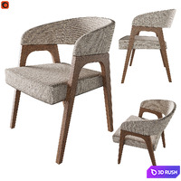 Table Tulip chairs Salerno and Bern Deephouse 3D Model Corona