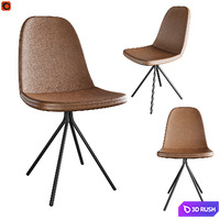 Table Tulip chairs Salerno and Bern Deephouse 3D Model Corona