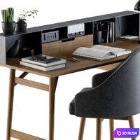 Work table comfort 3D Model Vray, Corona