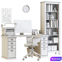 IKEA office workplace 10 3D Model Vray, Corona