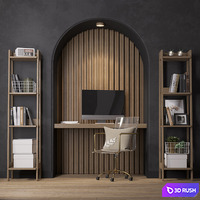 Workplace №3 3D Model Corona