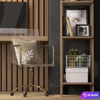 Workplace №3 3D Model Corona