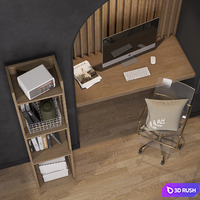 Workplace №3 3D Model Corona