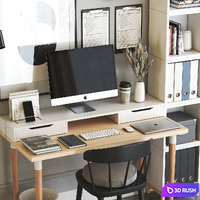 IKEA office workplace 27 3D Model Vray, Corona