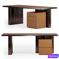 NETTUNO | Writing desk by Paolo Castelli 3D Model Corona